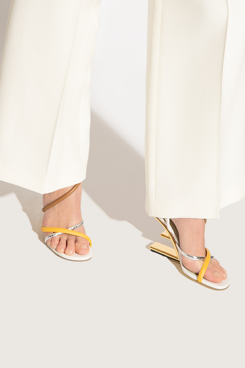 Fendi outlet sandal heels